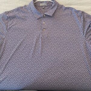 Lot of five men's golf polo, like new, Peter Millar brand